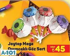 JOYTOP MEGA OYUNCAKLI GÖZ SERT ŞEKER 55 G JOYTOP MEGA OYUNCAKLI GÖZ SERT ŞEKER 55 G